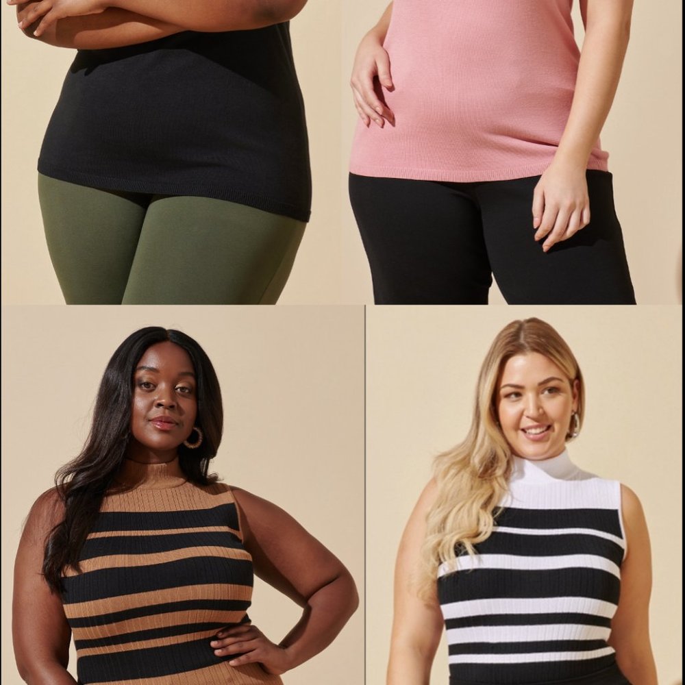 Four  Mock Neck Sweaters